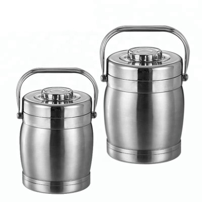 stainless steel round keep warm lunch box food for sale