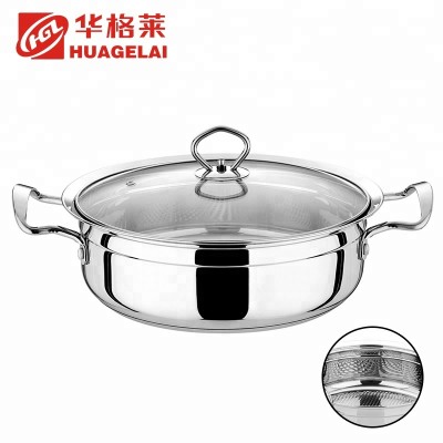 round soup stainless steel nonstick cooking pot for kitchen