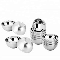 stainless steel food rice round shape soup bowls for selling