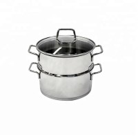 Modern design 2 layer stainless steel food steamer cooking pot