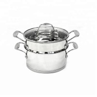 Various styles 2 layer stainless steel rice/ corn steamer cooking pot