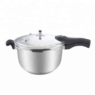 safe cooking bakelite single handle stainless pressure cooker with lid