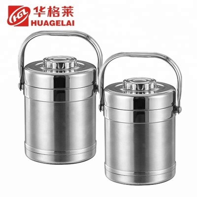 insulated food flask multilayer stainless steel lunch box partition