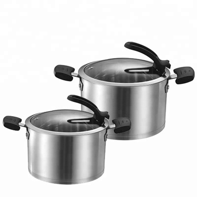 double ears stock cooking stainless steel pot soup for family