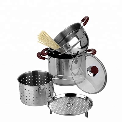 stew soup steamer stainless steel cooking pasta pot with lid